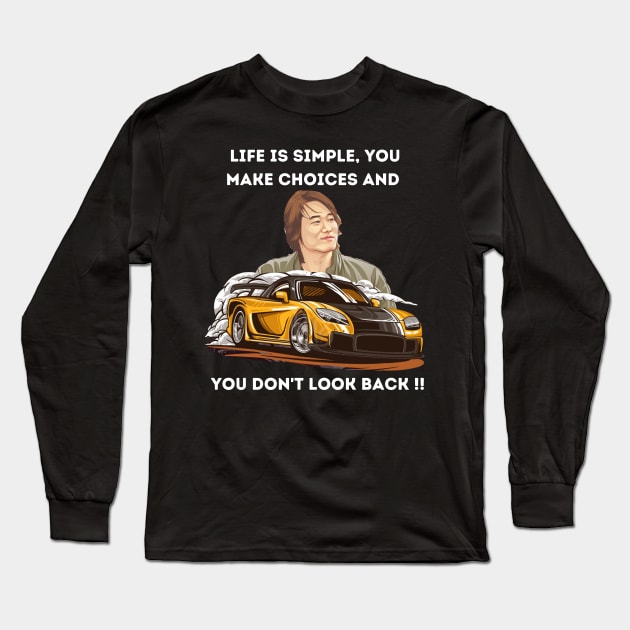 Fast and furious Han's Rx7 Long Sleeve T-Shirt by MOTOSHIFT